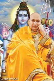 Guruji HD Swaroop Yellow Chola with Lord Shiva